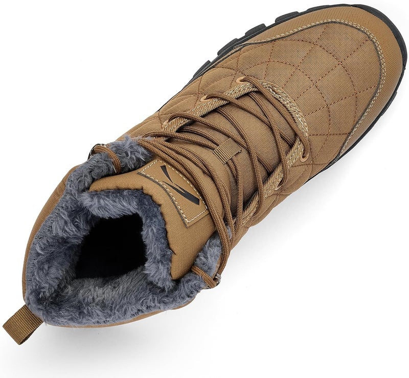 UPSOLO Men's Winter Warm Snow Work Boots - Image 5